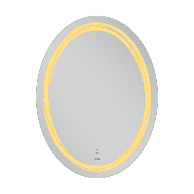 Зеркало Mixxus Premium WAVE MV04-60x80 (LED Touch, Anti-fog, димер (3-6,5kK))