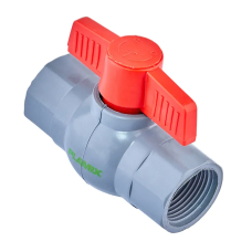 Кран шаровой Plamix PVF-1" FF PVC