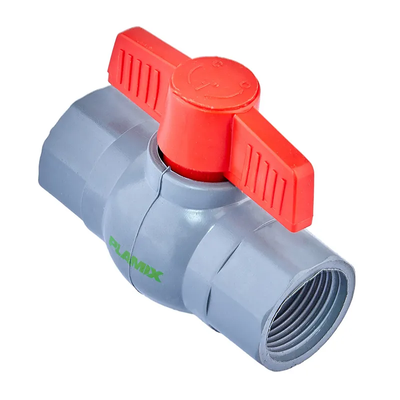 Кран шаровой Plamix PVF-1" FF PVC