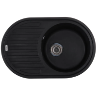 Мойка кухонная Zerix ZS-7750R-14 Черный металлик