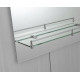 Зеркало настенное Zerix LAGUNA MRZ03-700x800x110 прямоугольное с дугообразным верхом и полкой (ZX56