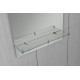 Зеркало настенное Zerix LAGUNA MRZ03-700x800x110 прямоугольное с дугообразным верхом и полкой (ZX56