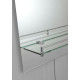 Зеркало настенное Zerix LAGUNA MRZ03-700x800x110 прямоугольное с дугообразным верхом и полкой (ZX56