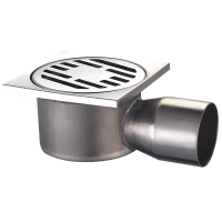 Душевой трап из нержавеющей стали Champion Drain-02-10x10-90 (угловой отвод)