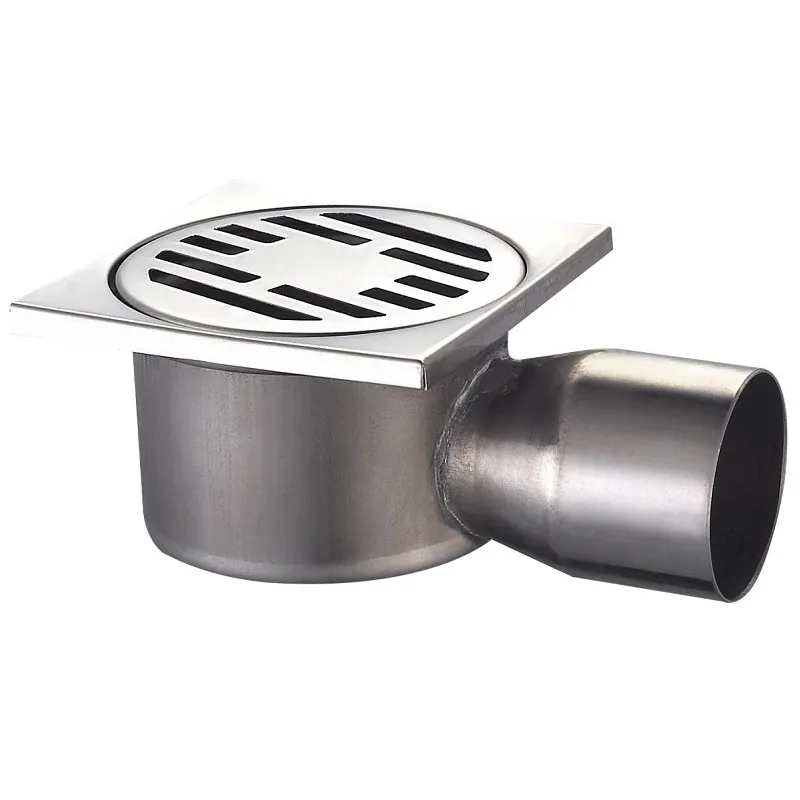 Душевой трап из нержавеющей стали Champion Drain-02-10x10-90 (угловой отвод)