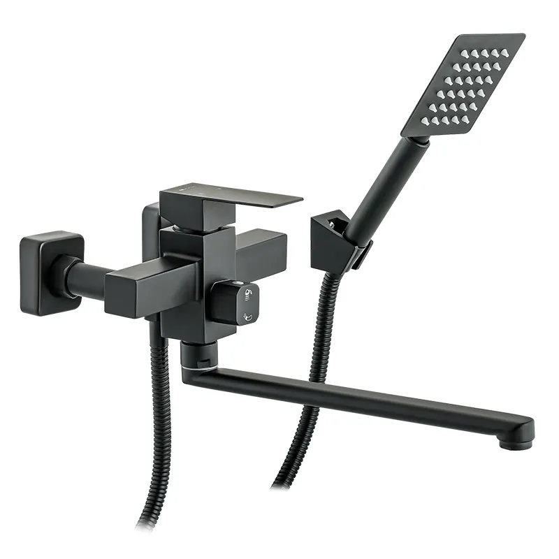 Смеситель для ванны Mixxus KUB-006 черный (из нерж. стали)