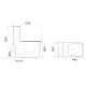 Унитаз-компакт Mixxus WAVE-0404-R 630х350х805mm, система смыва RIMLESS