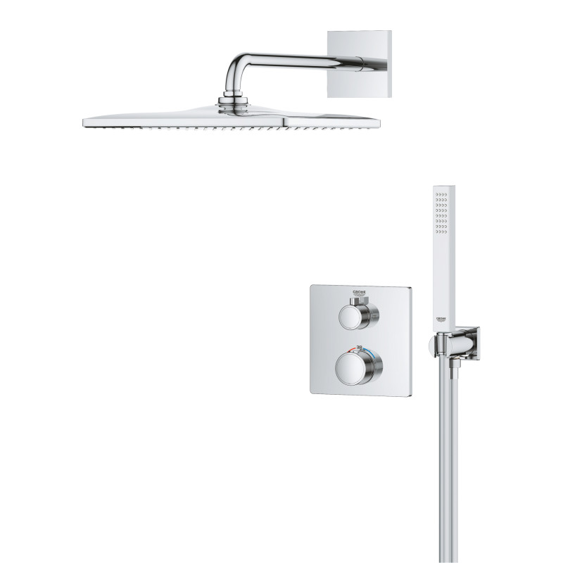 Душевая система скрытого монтажа с термостатом Grohe Grohtherm