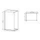 Душова перегородка Mixxus Premium FLAT SP01-140x200-TR Chrome Walk-In прозоре скло 8мм (MI685)