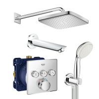 Душевая система скрытого монтажа с термостатом Grohe Grohtherm SmartControl New Tempesta 250 (UA264
