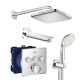 Душевая система скрытого монтажа с термостатом Grohe Grohtherm SmartControl New Tempesta 250 (UA264