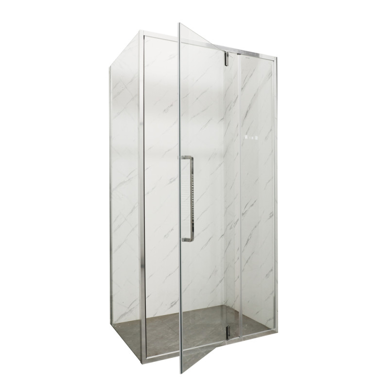 Душевая кабина без поддона Mixxus Premium BEVEL SC01-120x80x195-TR Chrome прозрачное стекло 6мм (MI
