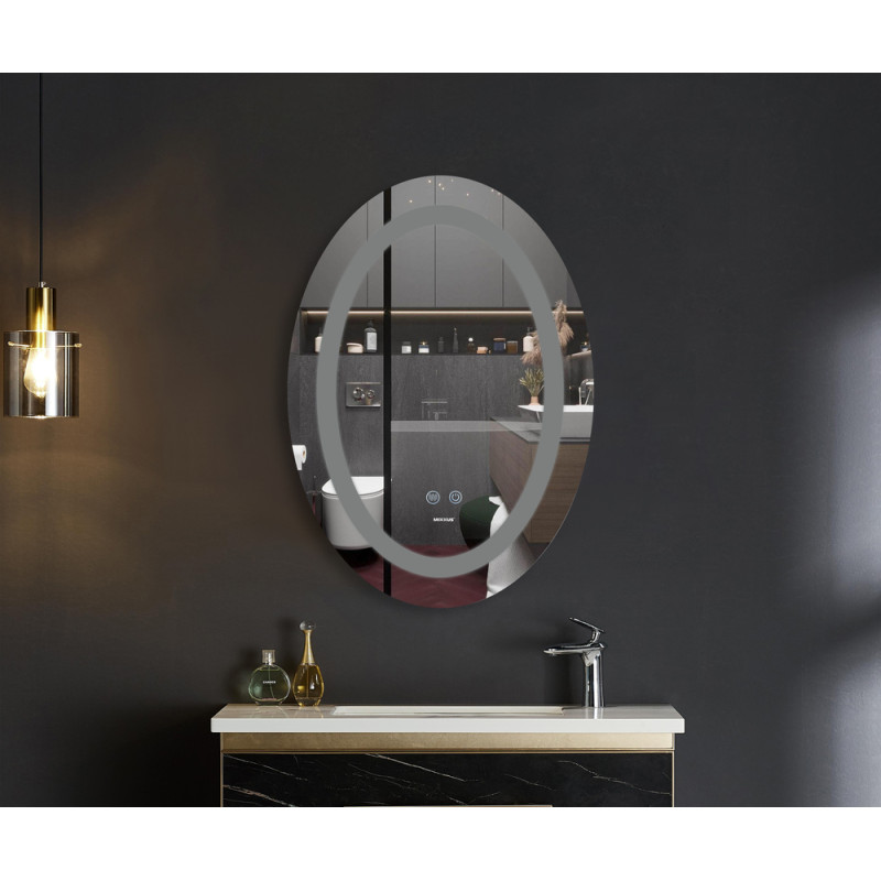 Зеркало Mixxus PLAIN MV03-50x70 с LED Touch, Anti-fog, димером, рег. яркости