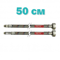 Гнучкі шланги для змішувача гайка 1/2'' - Штуцер M10 (50 см) 2 шт Zerix