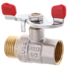 Кран шаровый Waterpro 1/2" ГШБ (стальная бабочка)