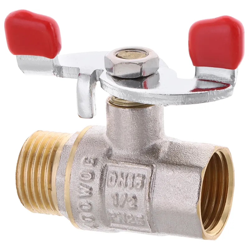 Кран шаровый Waterpro 1/2" ГШБ (стальная бабочка)