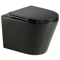 Подвесной унитаз Mixxus Premium BEVEL-0301-T3 BLACK 515х355х365mm, система смыва TORNADO 3.0 (MP659