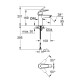 Смеситель для раковины S-размера Grohe Eurosmart New