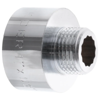 Переходник (коннектор) 1/2"х1" (хром) Koer KF.A0610.CHR