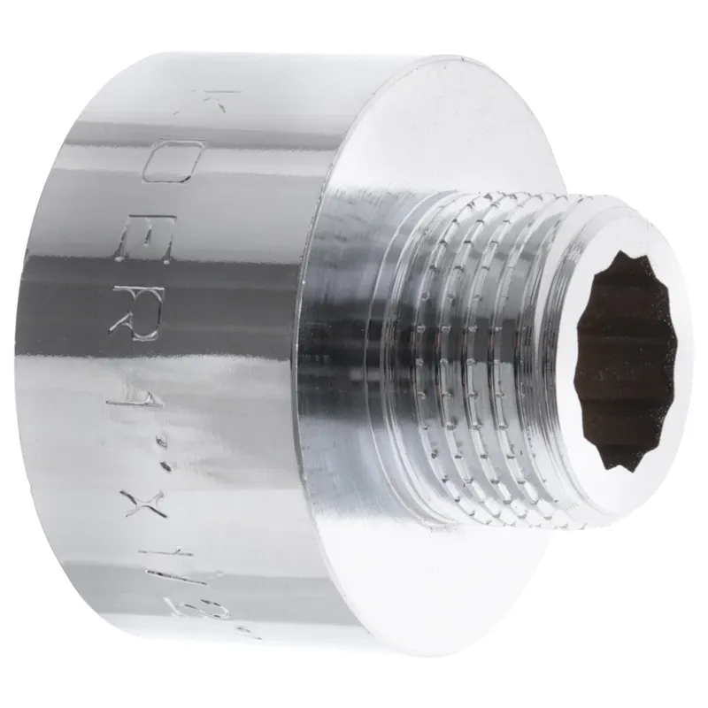Переходник (коннектор) 1/2"х1" (хром) Koer KF.A0610.CHR