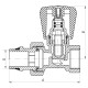 Вентиль 1/2x1/2 "антипротечка" Koer KR.903-Gi