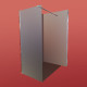 Душова перегородка Koer SR SP01-100x200-TR-01 Walk-In прозоре скло Easy Clean 8мм, хром (KR53)