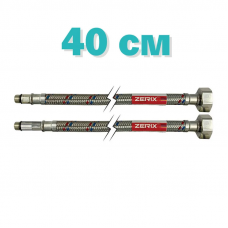 Гнучкі шланги для змішувача гайка 1/2'' - Штуцер M10 (40 см) 2 шт Zerix