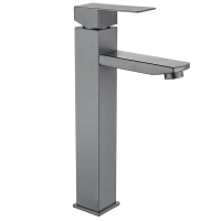 Смеситель для умывальника Mixxus KUB-001-High graphite из нерж. стали SUS304