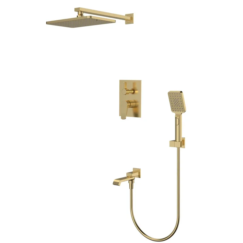 Встраиваемая душевая система Mixxus Premium DALI 009 INNER BOX Brushed Gold