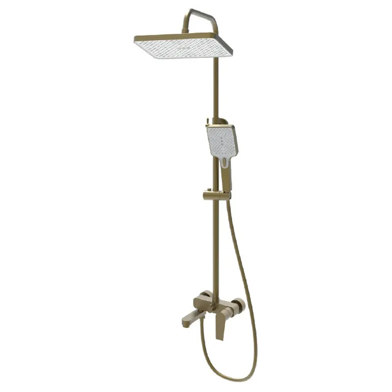 Душевая колонна со смесителем Haiba MILANO 003-J BRUSHED GOLD