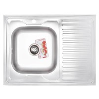Мойка кухонная Zerix Z8060L-08-180MD (micro decor)