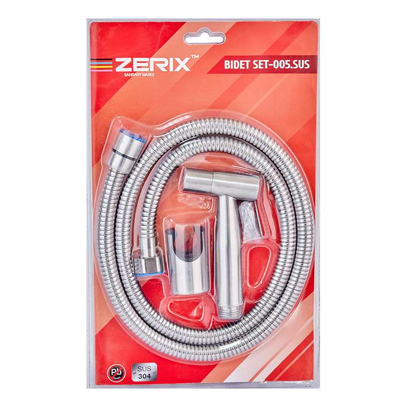 Набор для гигиенического душа Zerix Bidet SET-005.SUS (нерж. сталь)