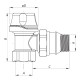 Кран термостатический угловой 1/2" Koer KR.921-GI