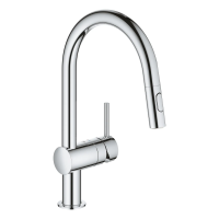 Смеситель для кухни с выдвижным изливом Grohe Minta
