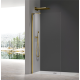 Душова перегородка Koer SR SP02-100x200-TR-12 Walk-In проз.скло Easy Clean 8мм, матове золото (
