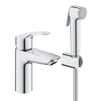 Смеситель для раковины с гигиеническим душем Grohe Eurosmart New