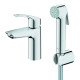 Смеситель для раковины с гигиеническим душем Grohe Eurosmart New