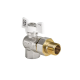 Кран с американкой 1/2" (Koer KR.228.W) угловой белый