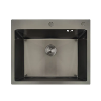 Мойка Mixxus MH6050 Nano-Black из нерж. стали (цвет графит)