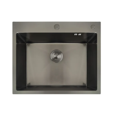 Мийка Mixxus MH6050 Nano-Black з нержавіючої сталі (колір графіт)