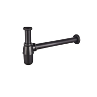 Сифон для умивальника Mixxus Siphon-01 Black 1 1/4'' (Чорний)