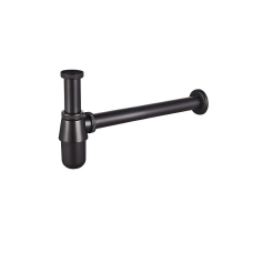 Сифон для умивальника Mixxus Siphon-01 Black 1 1/4'' (Чорний)