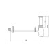 Сифон для умивальника Mixxus Siphon-01 Black 1 1/4'' (Чорний)