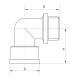 Угол 1/2'' НВ (хром) Koer KF.L06MF.CHR