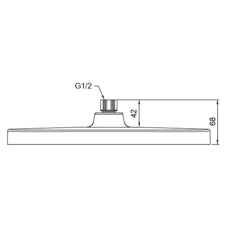 Лейка для душа потолочная Koer KP-0402-03-OH 310x200мм