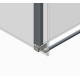Боковая стенка для кабины Koer SR SW01-90x200-TR-07 прозрачное стекло Easy Clean 8мм, графит (KR538