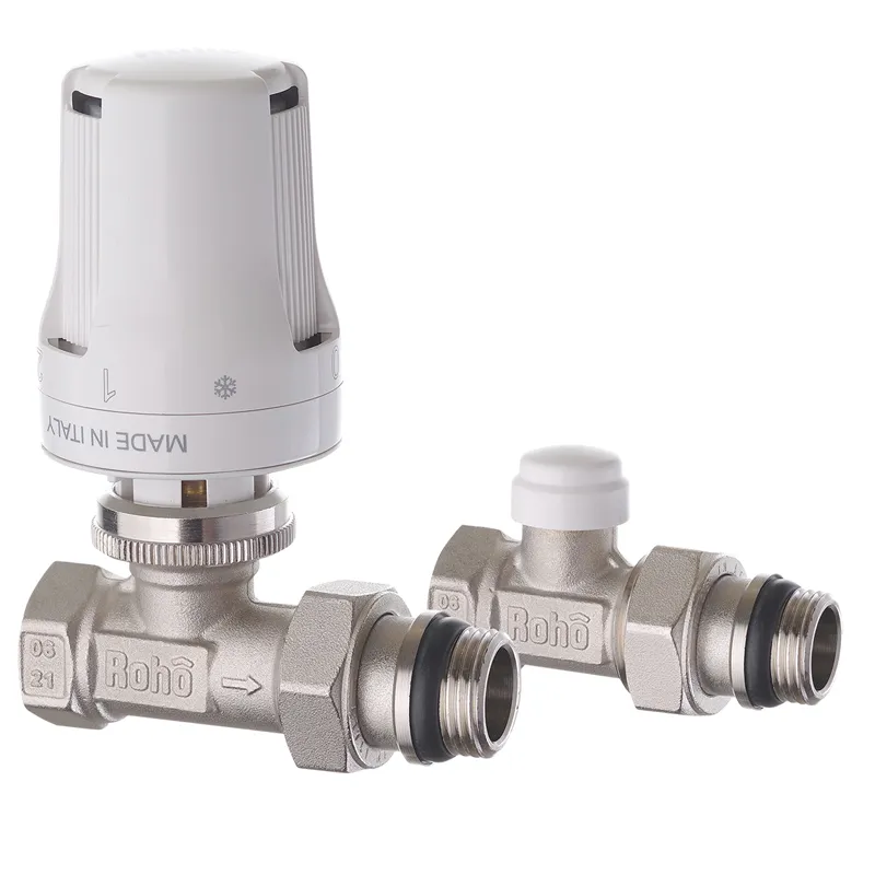 Комплект для подключения радиатора Roho R5161-050K - 1/2" прямой (антипротечка)