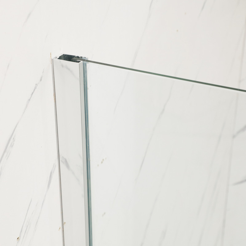 Душова перегородка Mixxus Premium FLAT SP01-90x200-TR Chrome Walk-In прозоре скло 8мм (MI6850)