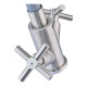 Кухонный смеситель с силиконовым изливом Mixxus DVE-011 Refl.Gray (нерж. сталь)