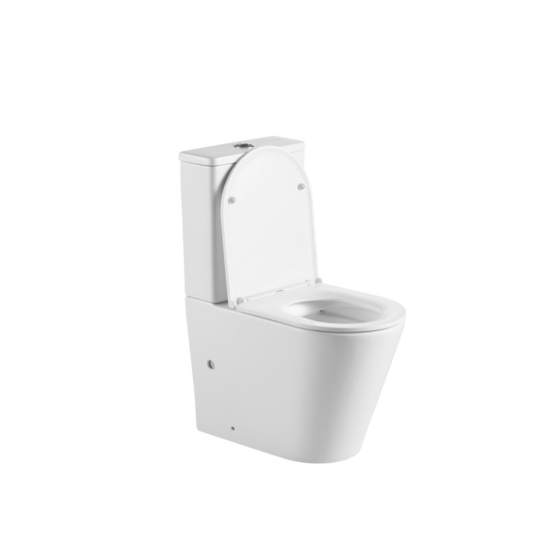 Унитаз-компакт Mixxus Premium Bevel-0402-R 670x390x880mm, система смыва RIMLESS